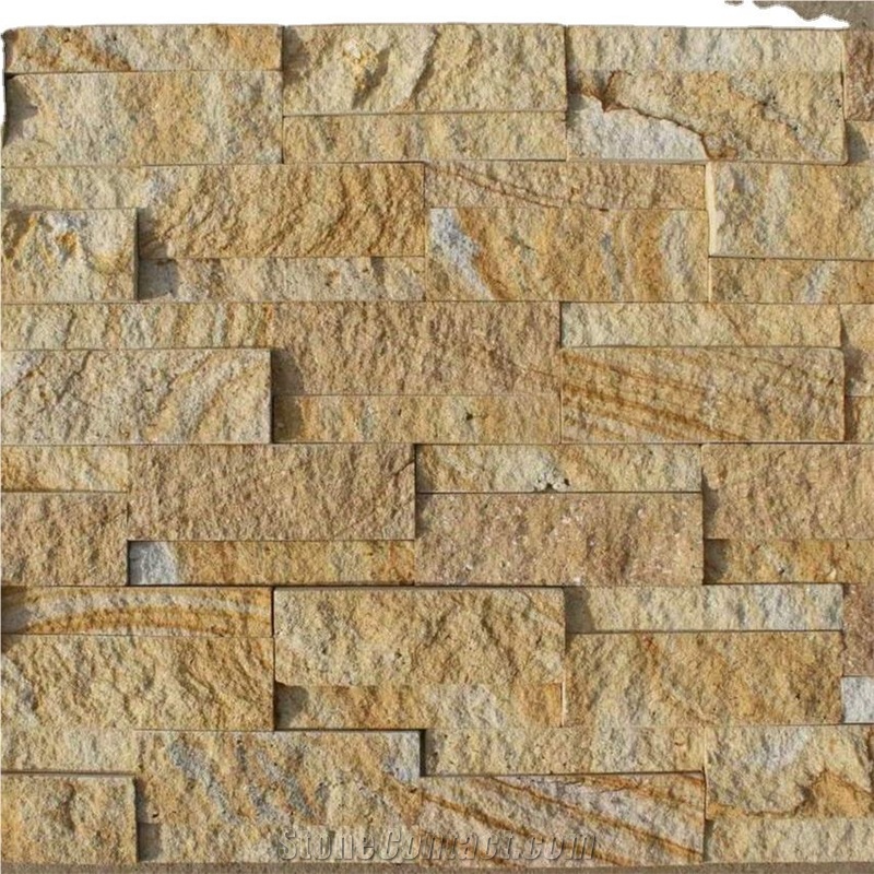 Natural Yellow Sandstone Garden Floor Anti Slip Paving Stone