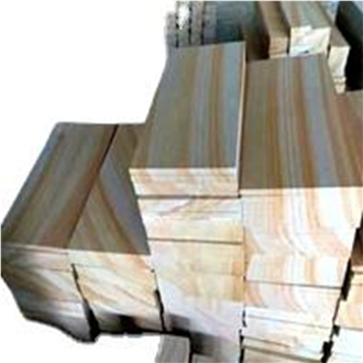 Natural Yellow Sandstone Garden Floor Anti Slip Paving Stone