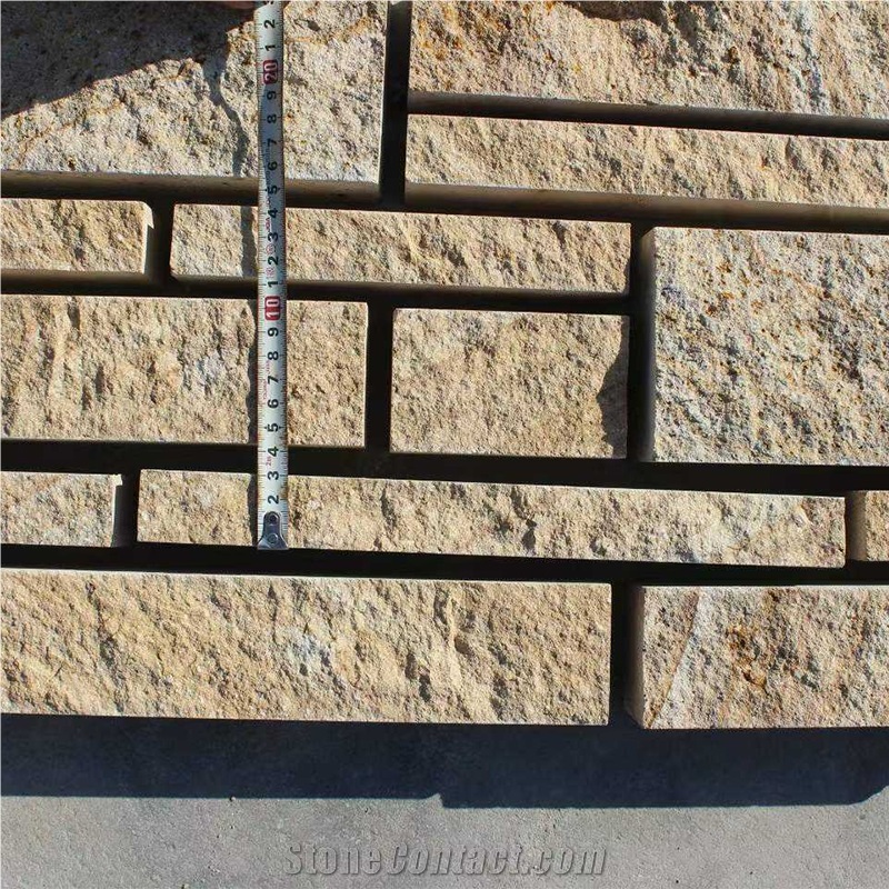 Natural Yellow Sandstone Garden Floor Anti Slip Paving Stone