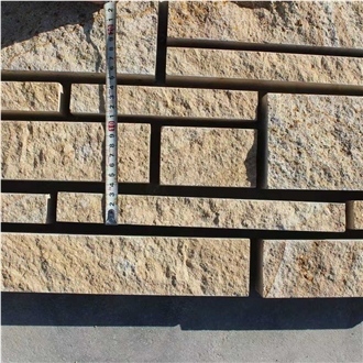 Natural Yellow Sandstone Garden Floor Anti Slip Paving Stone