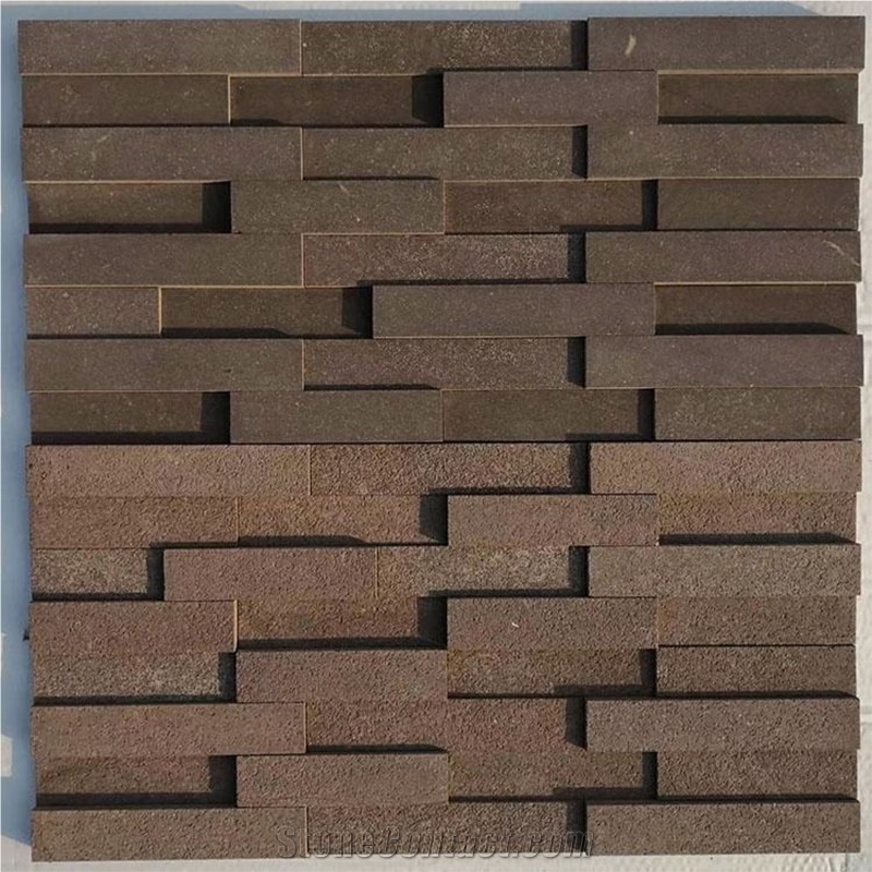 Purple Sandstone Culture Stone For Wall Cladding Veneer