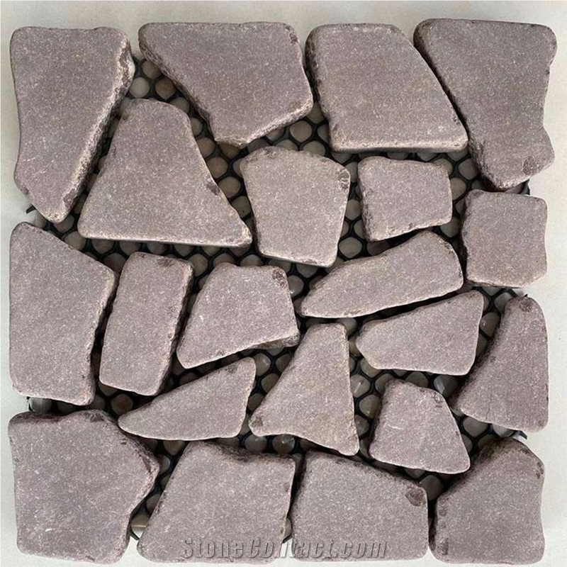 Purple Sandstone Culture Stone For Wall Cladding Veneer