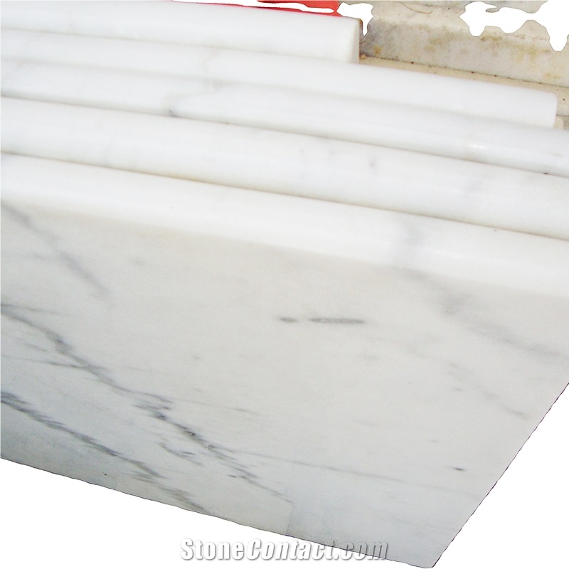 White Marble Pool Deck Copings For Swimming Surrounding