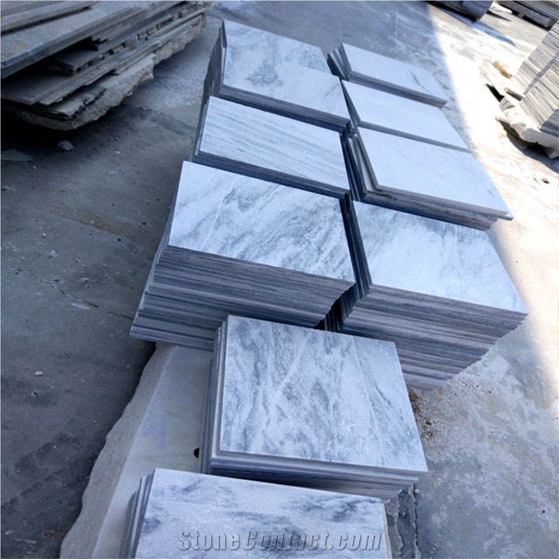 Wholesale Cloudy Grey-White Square Marble Wall Tiles