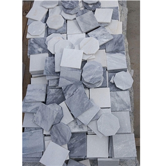 Wholesale Cloudy Grey-White Square Marble Wall Tiles
