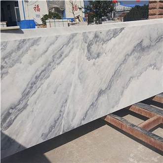 Wholesale Cloudy Grey-White Square Marble Wall Tiles