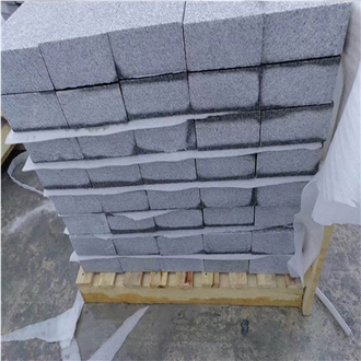 Wholesale Silver Gray Granite Cobble Stone Pavers