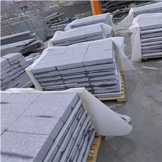 Wholesale Silver Gray Granite Cobble Stone Pavers