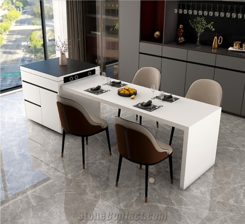 Integrated Sintered Stone Kitchen Island Tops