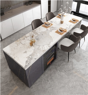 Integrated Sintered Stone Kitchen Island Tops
