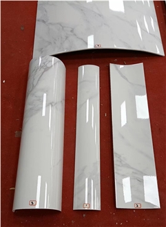 Sintered Stone Hot Bending Process Curved Column Panels