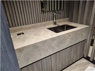 YDSTONE Natural White Victoria Falls Quartzite Slab Tiles
