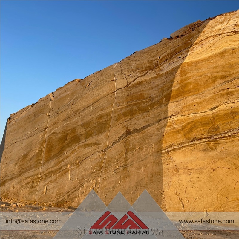 Iran Yellow Travertine Slabs