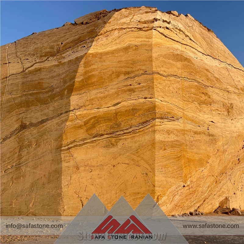 Iran Yellow Travertine Slabs
