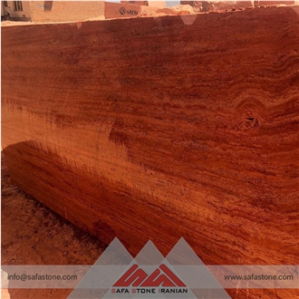 Azar Shahr Red Travertine Blocks