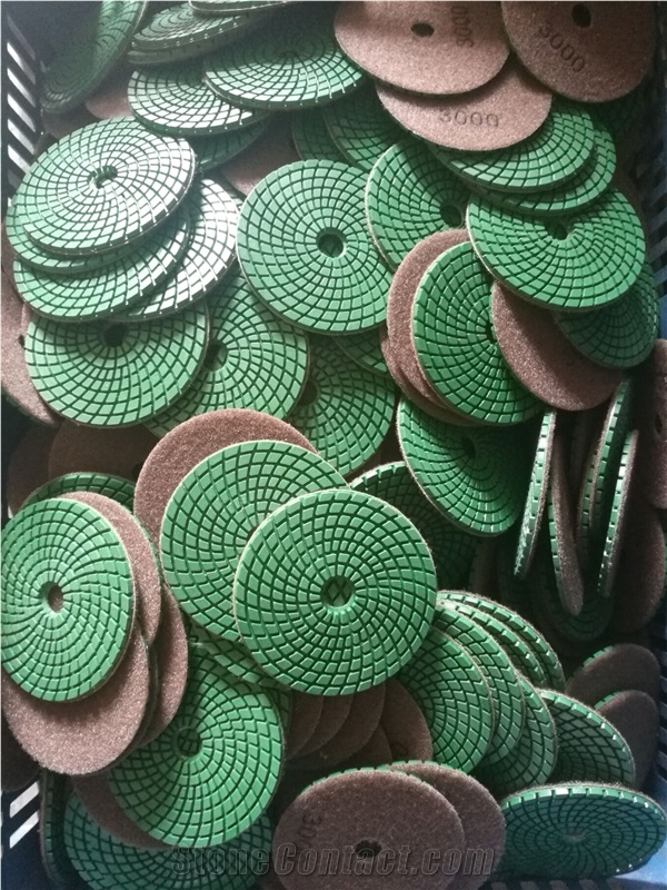100Mm Wet Flexible Polishing Pads Abrasive Polishing Pads