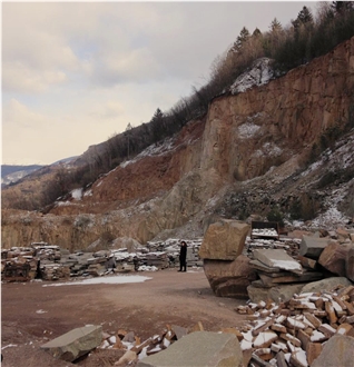 Porfido Trentino Porfido Rosso Di Meltina Quarry