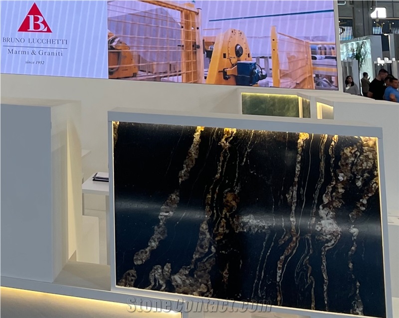 Black Taurus Granite Slabs - Polished