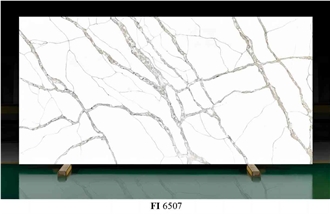 Artifical Artificial Stone Slabs Calacatta Polished Surface