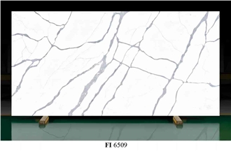 Artifical Artificial Stone Slabs Calacatta Polished Surface