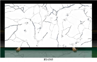 Artificial Calacatta Quartz Slabs For Kitchen
