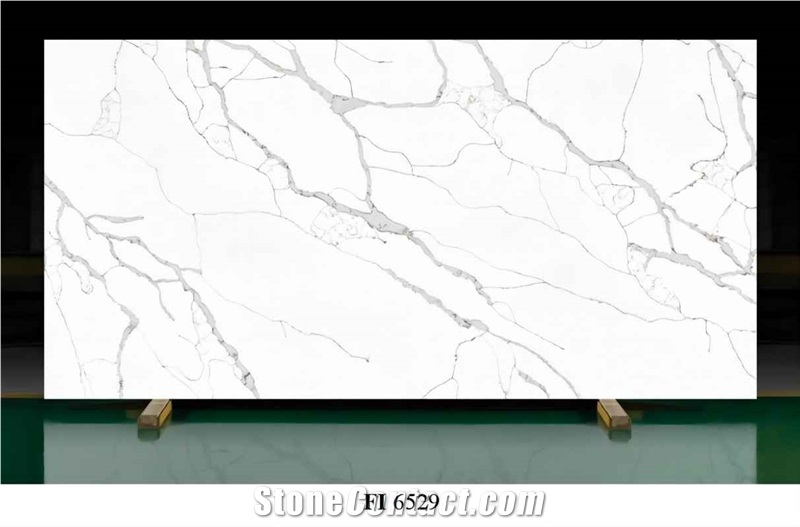 Artificial Quartz Calacatta Gold Engineered Stone Slabs