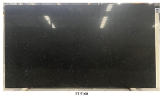 Black Quartz Slab Engineered Stone Tiles