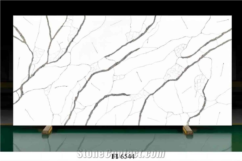 Calacatta Artificial Quartz Slabs And Tiles