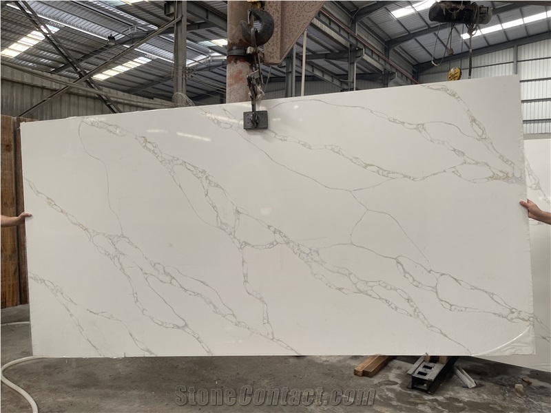 Calacatta Gold White Quartz Slabs