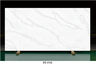 Kitchen  Quartz Slab Artificial Calacatta