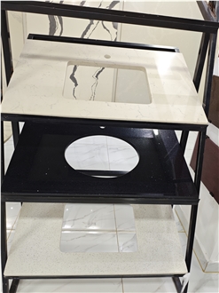 Quartz, Engineered Stone Bathroom Vanity Tops