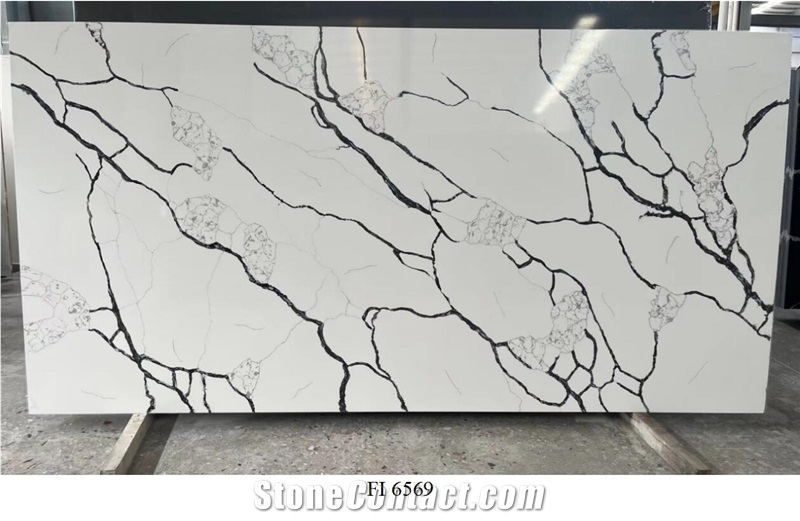 Quartz Slab Qu Artificial Stone Slabs Hot Sale Pattern