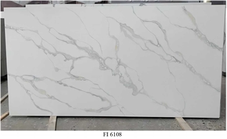 White Artificial Quartz Slabs Engineered Stone