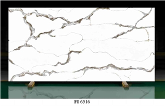 White Artificial Quartz Slabs Engineered Stone