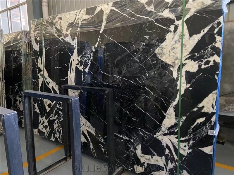 Bulgari Black Napoleon Marble Slab  Floor Tile