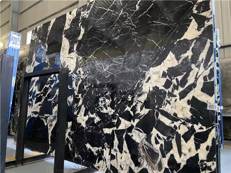 Bulgari Black Napoleon Marble Slab  Floor Tile