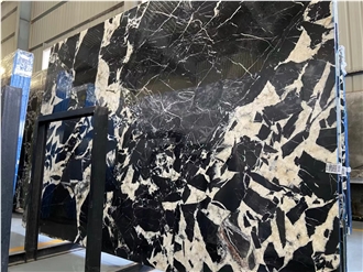 Bulgari Black Napoleon Marble Slab  Floor Tile