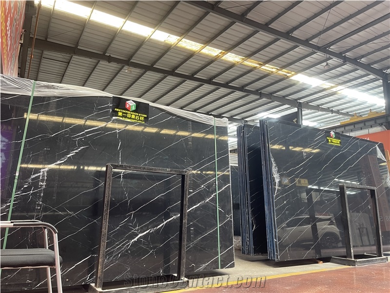 Nero Marquina Slabs Black Marble Wall Tiles
