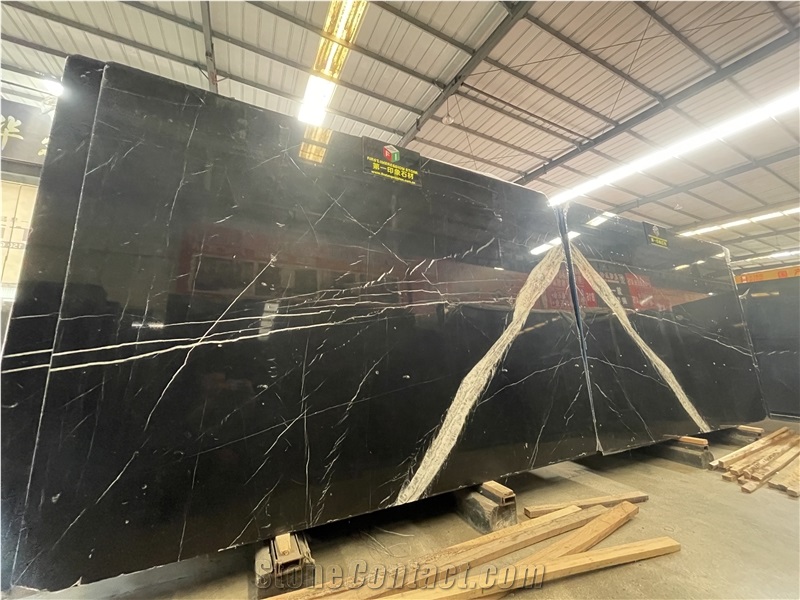 Nero Marquina Slabs Black Marble Wall Tiles