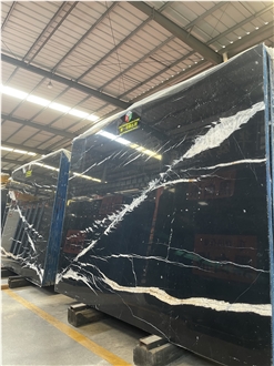 Nero Marquina Slabs Black Marble Wall Tiles