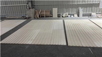 3D CNC  Wall Panels In Porto Beige Limestone