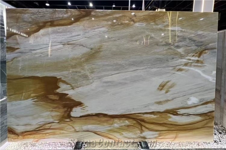 Azul Palomino Quartzite Golden Desert Slabs