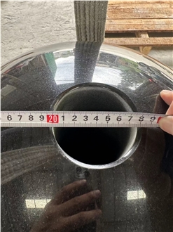 Black Granite Sphere Fountain