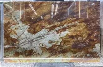 Brown Quartzite With Blue Veins Slabs