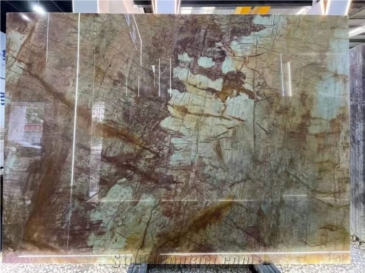 Brown Quartzite With Blue Veins Slabs