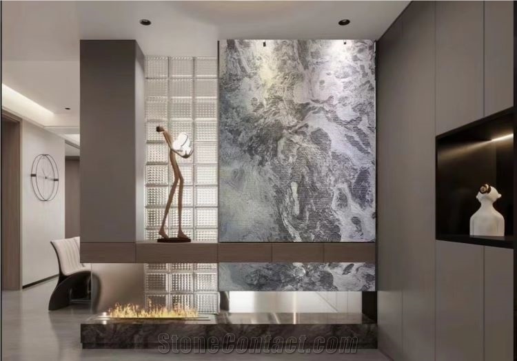 Calacatta Cielo Marble Slabs Tiles