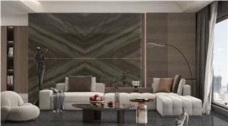 Elegant Brown Dune Quartzite Slabs For Flooring Wall