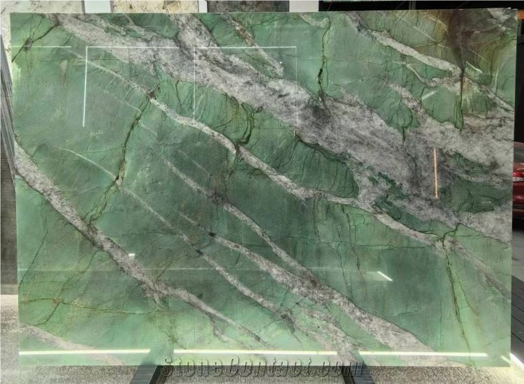 Fuchsite Crystal Quartzite Slabs