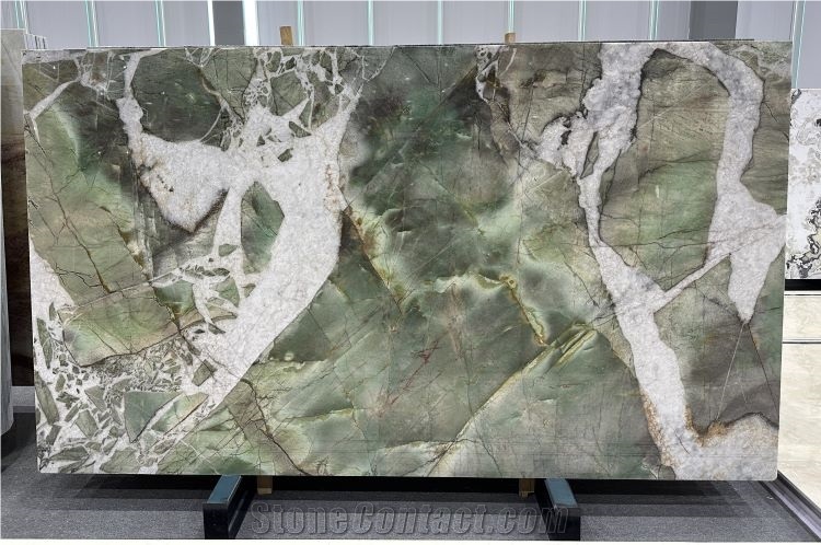 Fuchsite Crystal Quartzite Slabs