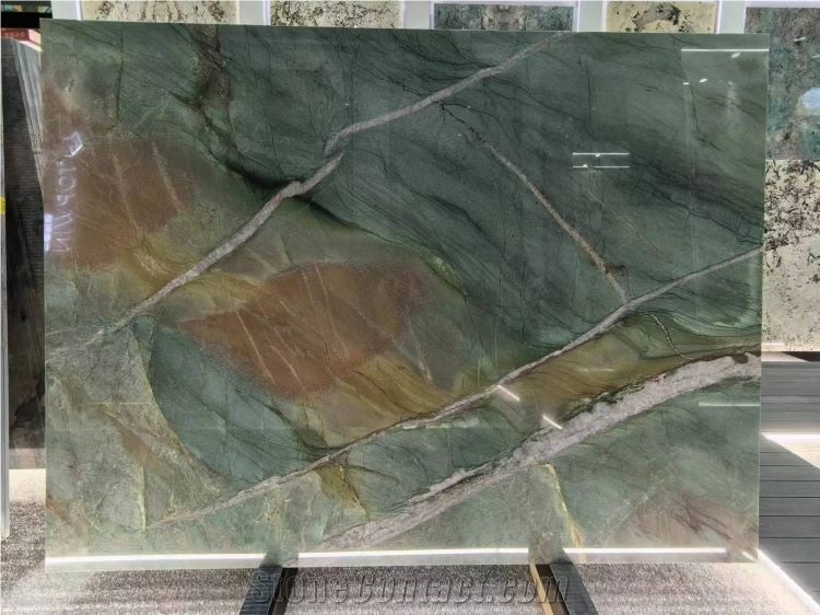 Fuchsite Crystal Quartzite Slabs